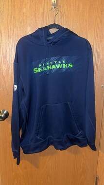 2014 Seattle Seahawks Nike Therma-fit pullover hoodie men sz L NFL Training